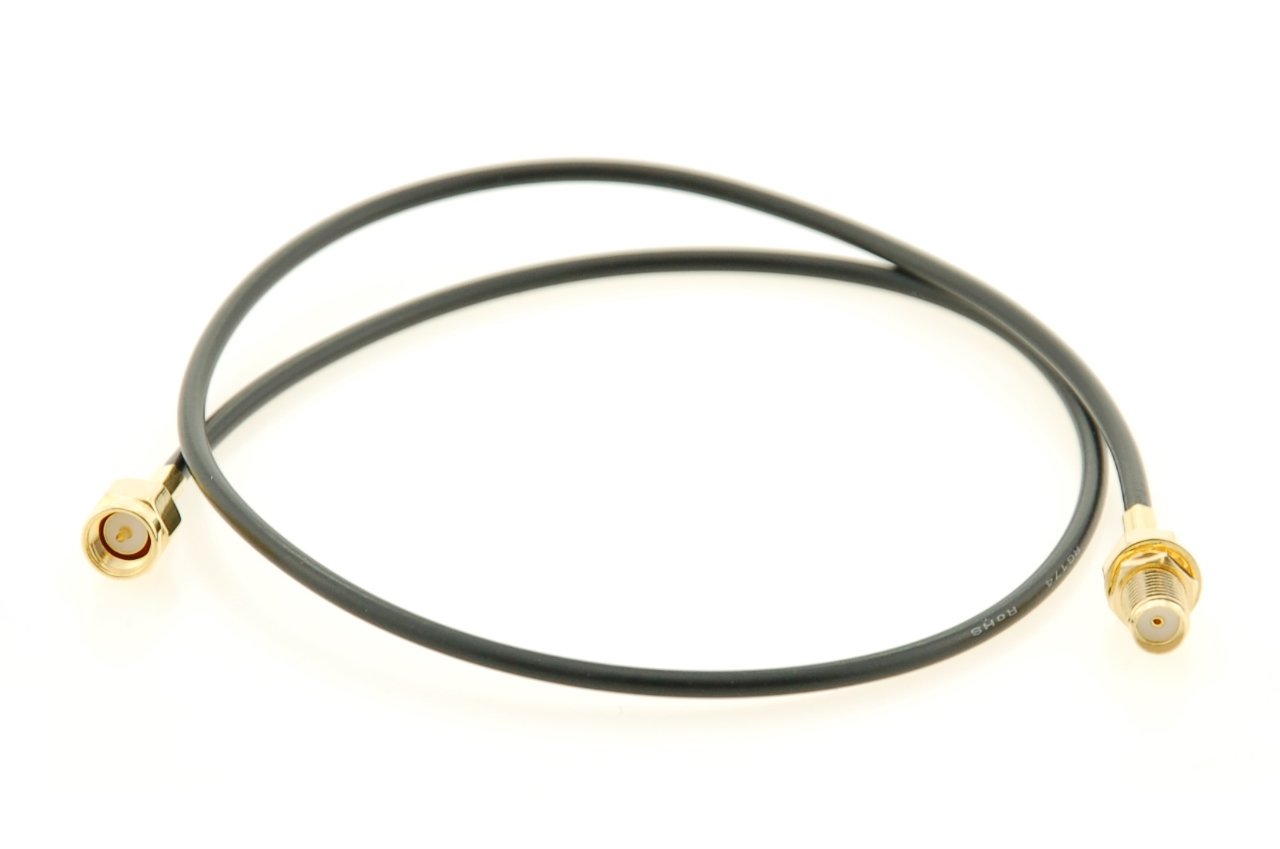 Alda PQ 50cm RG174 SMA/F to SMA/M Plug Antenna Connection Cable