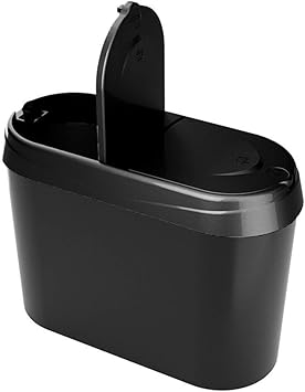 Amazon Co Jp ミニカーゴミ箱サスペンション缶ストレージボックス車ダブルオープンゴミ箱車のインテリアアクセサリーコンパートメント Black スポーツ アウトドア