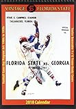 Vintage Florida State Seminoles 2018 College Football Calendar: Football Game-day Program Art: 1900s by