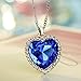Neoglory Crystals Heart of Ocean Necklaces & Pendants for Women Fashion Jewelry Birthday Best Friends Gifts 20 inches