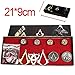 Animation surrounding game Assassin's Creed Kito brooch pin necklace pendant ring jewelry sets Set 9