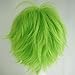 S-noilite Women Men Male Cosplay Hair Wig Short Straight Fluffy Spiky Anime Party Costume Full Wigs Green