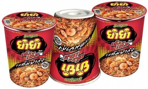 YUMYUM INSTANT NOODLES SHRIMP TOM YAM FLAVOR 60 G. PACK 3