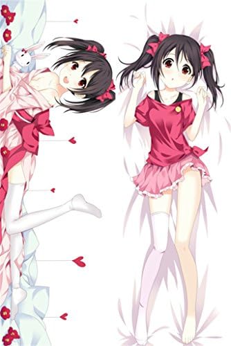 MOEDA Japan Anime Love Live! Yazawa Niko Nico Pillowcase Hugging Body Long Pillow Cushion Cover Case Silp 59.06in x 19.69in Double Sided Peach Skin Fabric