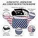 American Flag Fanny Pack I 4th of July Fanny Pack Bum Bag Crossbody - Flag Fanny Pack Waist For Halloween costumes - USA Fanny Pack for 4th of July accessories for women
