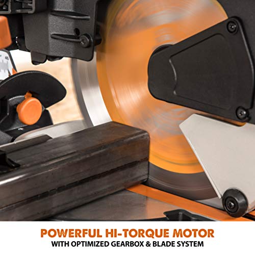 Evolution Power Tools R255SMSDB 10" Multi-Material Double Bevel Sliding Compound Miter Saw - Thumbnail 6