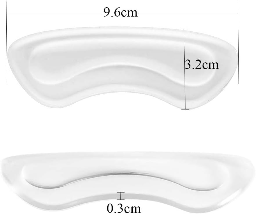 16Pcs Clear Heel Grips Shoes Too Big Set Heel Pads Thick Gel Shoe Liners Plus Shoe Wipe Protectors from Slipping Out and Rubbing Perfect for New Shoes - Image 3