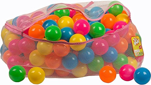 Ball Pit 200 Pack - Ball Pit Balls Crush Proof BPA Free - Includes Reusable Zipper Mesh Bag - Colorful Fun Plastic Balls - Ball Pit for Kids and Baby - Ball Pit for Any Ball Pool - Original by Play22 - Thumbnail 4
