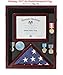Not for a Burial/Memorial Flag, Shadow Box Certificate Holder Flag Display Case Hoderfor a 3'X5' or 13.5