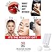 Lighted Makeup Mirror, 21 LED Vanity Mirror With Lights, Cosmetic Light Up Mirror, Magnification Touch Screen Tri-Fold 2X 3X 10X Magnifying, Free Rotation Portable Countertop Table, Dual Power Supply