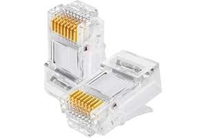 Kit com 10 unidades de Conector RJ45, 8 vias, Categoria 5