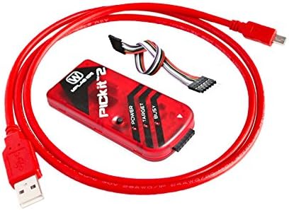 EASILYY 5sets PICKIT2 PIC Kit2 Simulator PICKit 2 Programmer Emluator Red Color w/USB cable Dupond Wire