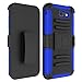 Elegant Choise Galaxy J7 Sky Pro Case, Galaxy J7 V Case, Galaxy J7 Perx Case, Heavy Duty Full Body Protective Case Cover with Belt Swivel Clip and Kickstand for Samsung Galaxy J7 2017 (Blue/Black)