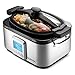 Souvia 8 in 1 Multi Cooker – 7 Quart - Programmable LCD Control Panel - 8 Preset Functions: Slow Cooker - Brown/Saute - Steam - Bake - Grill - Sear Meat - Stew - Yogurt- Locking Lid for Easy Travel