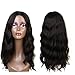 Feibin Synthetic Wigs For Black Women Natural Curly Wavy Style Synthetic Party Cosplay Wigs Natural Black Color 20 Inch