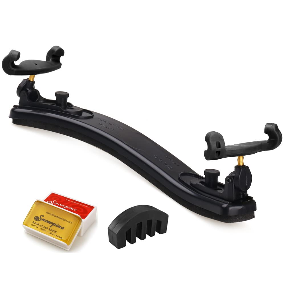 Photo 1 of ?NANYI Violin Shoulder Rest - Collapsible & Adjustable for 1/2 Violins, Universal Fit with Soft High-Strength Sponge (Black) - Includes Mute and Rosin?