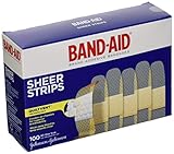 Band-Aid Sheer Strips Bandages 100 Count