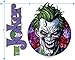 Batman Logo Joker Graffiti DC Comics T Shirt & Exclusive Stickers (X-Large) Black