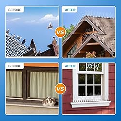 BORHOOD Bird Spikes, 16 Pack Bird Deterrent