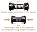 Need no more pins or clips ! Dent-less Hair Rollers. Washable and light. 8 Black Rollers In One Package. One Size.