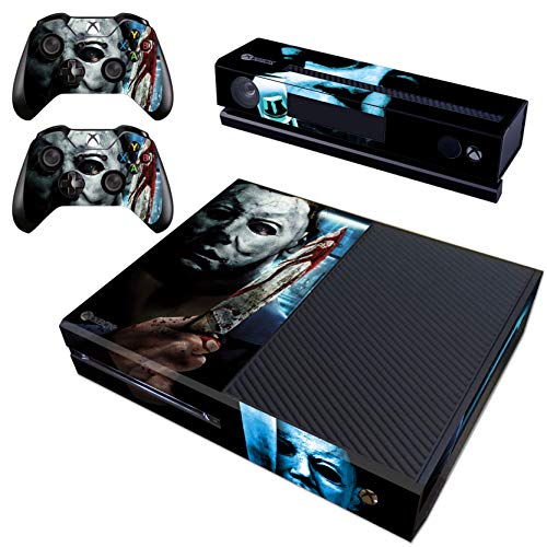 Decal Moments Regular Xbox One Skin Set Vinyl Decal Skin Stickers Protective for Xbox One Console Kinect 2 Controllers Halloween Horror