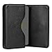 MaxGear Business Card Holder Leather Pocket Business Card Case Professional Portable Business Cards Wallets with Magnetic Shut for Men and Women, RFID-Blocking, Black