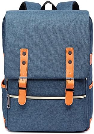 Vintage Canvas Backpack Large Capacity Casual Shoulder Bag Rucksack for Men and Women