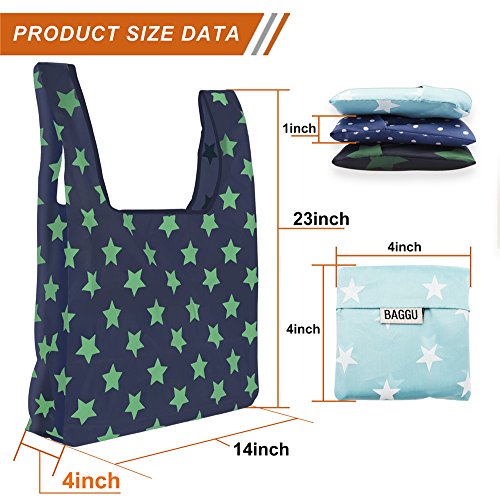 Foldable Reusable Grocery Bags 6 Pack Holotap Folding Shopping Tote Bag Fits in Pocket Nylon Reusable Produce Bags Washable, Durable and Lightweight (Multi Color)