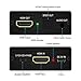 VICTONY 4K x 2K HDMI to HDMI and Optical TOSLINK SPDIF + 3.5mm Stereo Audio Extractor Converter HDMI Audio Splitter Adapter(HDMI Input, HDMI + Digital / Analog Audio Output) (Black)