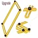 (Upgrade) Template Tool, With Metal Screw Threads Measures All Angles and Forms for Handymen, Builders, Craftsmen and DIY-ers