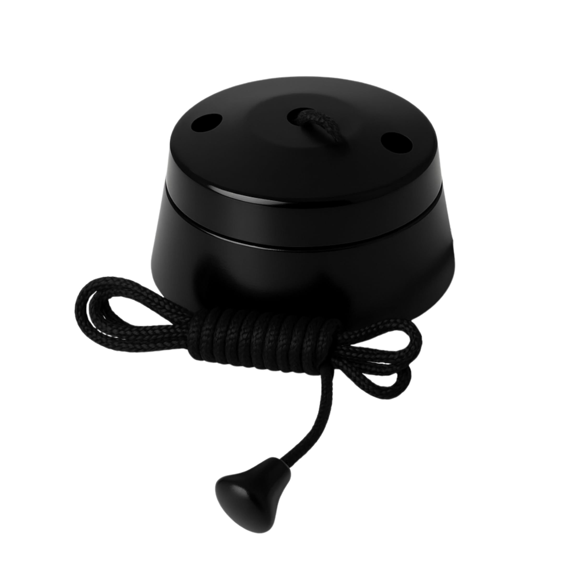 SHPELEC® Deep Black 10A 2-Way Pull Cord Switch - Stylish & Durable Electric Switch for Bathroom & Ceiling Fans (1)