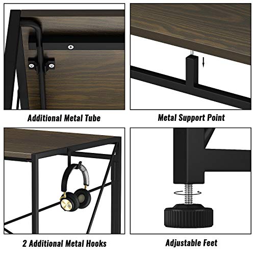 Engriy Folding Computer Desk, 40" Writing Study Desk for Home Office
