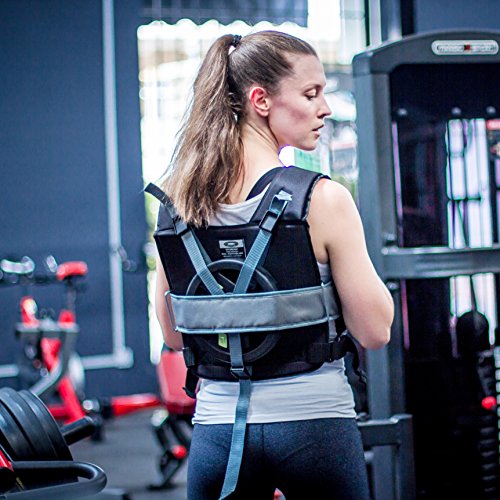 Myoready Weighted Vest (50 lb. Max) Adjustable, Heavy Duty Use