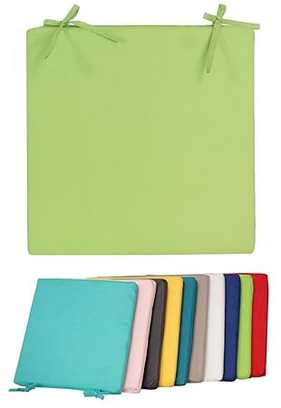 Coen Bakker Outdoor Stuhlkissen 40x40cm Lounge Kissen Wasserfest Sitzkissen Garten Lotus Effekt, Farbe:Grün