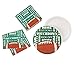 Juvale Football Party Supplies Pack with Plates, Knives, Spoons, Forks, Cups & Napkins, Serves 24