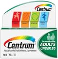 Centrum Multivitamin/Multimineral Supplement, Adults under 50, 100 Tablets