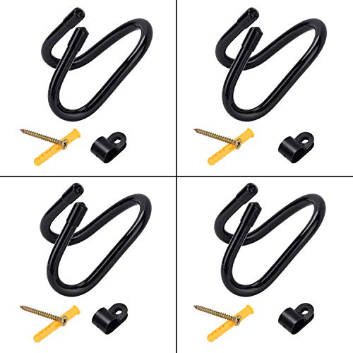 4 Pcs Small Universal Game Controllers Wall Mount Rack Holder Hanger Storage Organizer Hook Stand for Xbox One PS4 Switch Pro Game Controllers