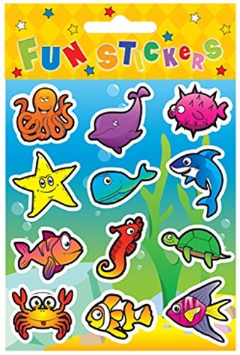 Henbrandt 24 Sheets of 12 Sealife STICKERS