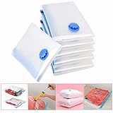 Saiyam Premium Reusable Jumbo Vacuum Space Saver Storage Bags Excellent for Long Term Storage or Saving Extra Space While Traveling Save 80% More Storage Space Double Zip Seal & Leak Valve (80 x 110 cm)