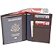 Access Denied Mens RFID Blocking Passport Cover Holder Wallet Genuine Leather