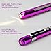 Zitrades Nurse Penlight Reusable Medical LED Pen Light White Purple Color for Nurses Doctors with Pupil Gauge Free Battery