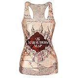 ROPALIA Womens Gothic Punk Clubwear Cami T-Shirt Chic-Look Print Vest Blouse 17