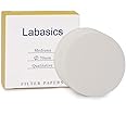 Labasics Qualitative Filter Paper Circles, 70 mm Diameter Cellulose Filter Paper with 15-20 Micron Particle Retention Medium Filtration Speed, Pack of 100