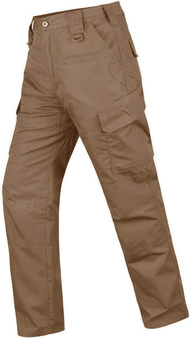 HARD LAND Mens Tactical Pants Waterproof Cargo Work Pants Ripstop Outdoor Hiking Hunting with Elastic Waist