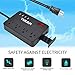 Power Strip with 4 USB Ports, 4 Outlets Desktop Charging Station with 10A 5ft Extension Cord, Widely Spaced Outlets Extendable Stand, for Smartphone Tablets Home,Office & Hotel- Black