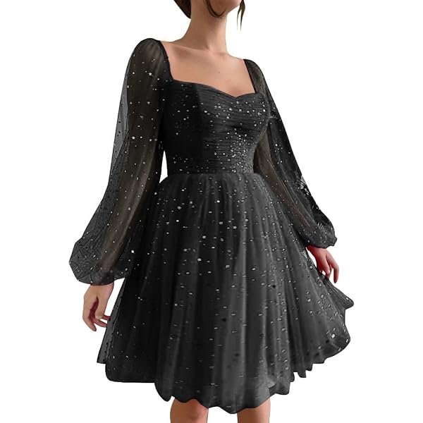 Mardi Gras Ball Dresses Flower Embroidery Prom Dresses Puffy Sleeve A-line  Tulle Evening Party Tulle Starry Evening Gown