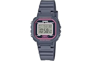 Casio LA20WH Series | Women's Digital Watch | Water Resistant | LED Light | Auto Calendar | Date Display | 1/100 SEC Stopwatc