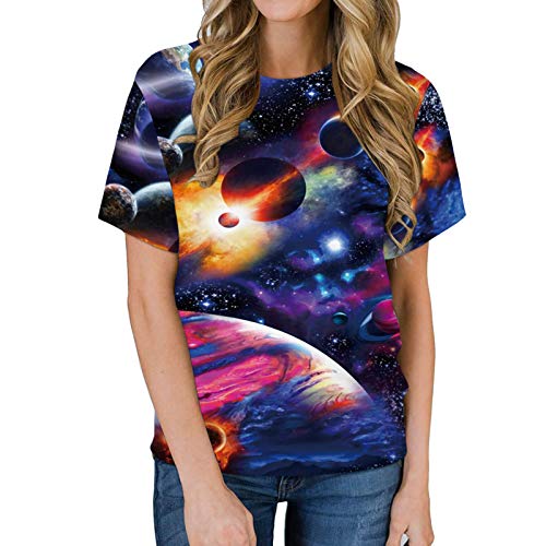 2 7789+Galaxy+Universe+Sleeve+Casual