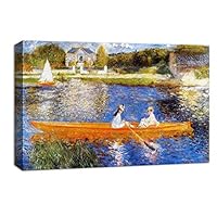 Canvas Wall Art Young Woman by Pierre Auguste Renoir Canvas Prints Home Artwork Decoration for Living Room,Bedroom - 12x18 inches