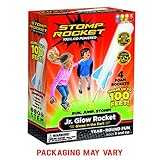 Stomp Rocket Jr. Glow Rocket, 4 Rockets and Toy Rocket Launcher - Outdoor Rocket Toy Gift for Boys and Girls Ages 3 Years and Up